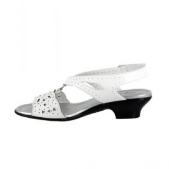 Nordstrom Shoes - Wedding White Kitten Heel Slingback Dress Sandals